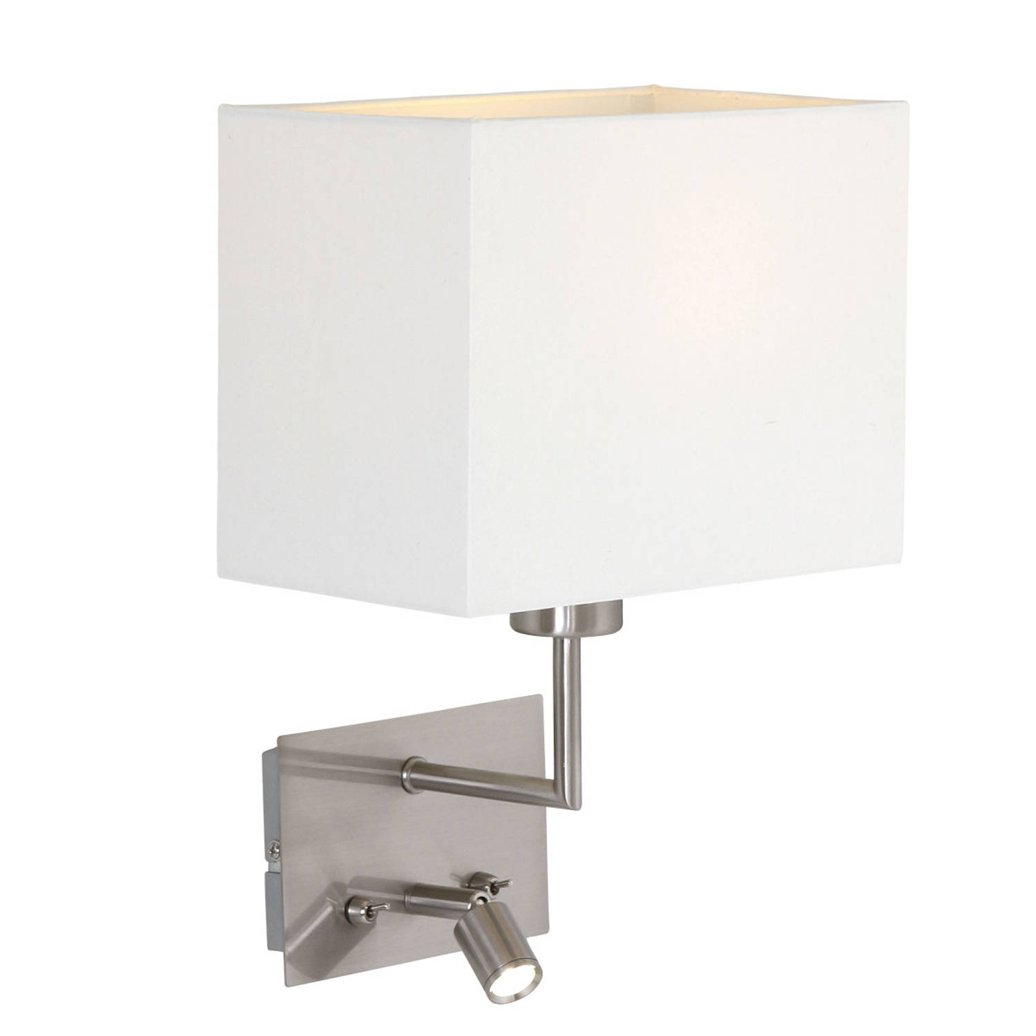 Steinhauer Wandlamp Mexlite Nouveau 1472st Staal - Plata