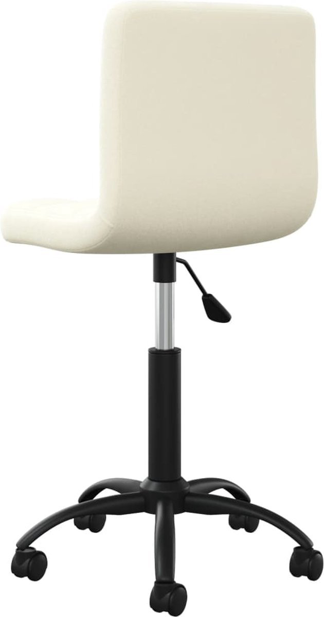 Vidaxl Eetkamerstoelen 2 St Draaibaar Fluweel Crèmekleurig
