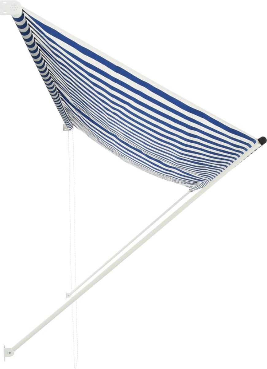 Vidaxl Luifel Uittrekbaar 350x150 Cm En - Blauw