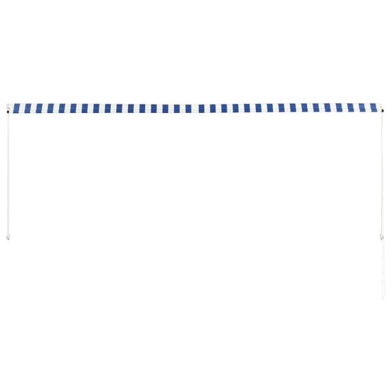 Vidaxl Luifel Uittrekbaar 350x150 Cm En - Blauw