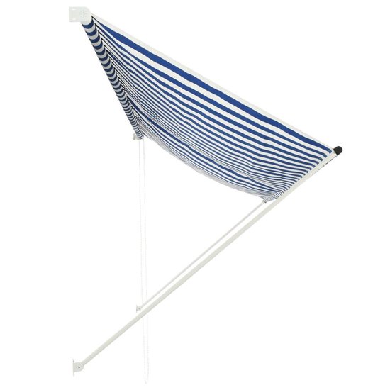 Vidaxl Luifel Uittrekbaar 350x150 Cm En - Blauw