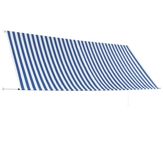 Vidaxl Luifel Uittrekbaar 350x150 Cm En - Blauw