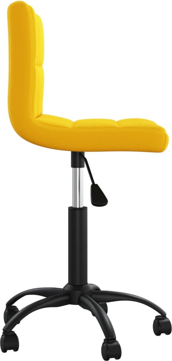 Vidaxl Eetkamerstoelen 2 St Draaibaar Fluweel Mosterd - Geel