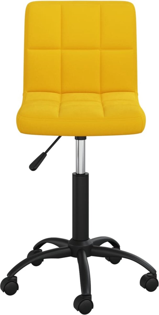 Vidaxl Eetkamerstoelen 2 St Draaibaar Fluweel Mosterd - Geel