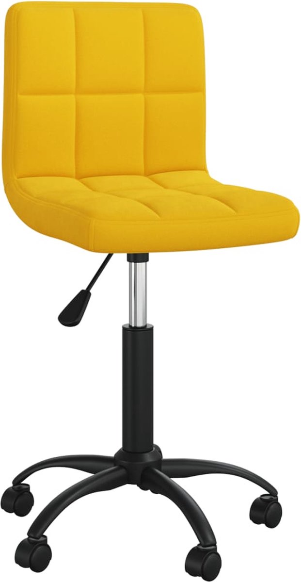 Vidaxl Eetkamerstoelen 2 St Draaibaar Fluweel Mosterd - Geel