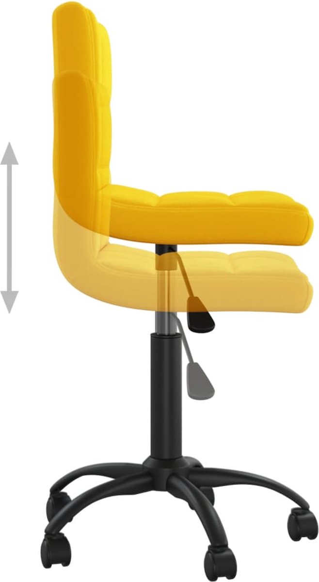 Vidaxl Eetkamerstoelen 2 St Draaibaar Fluweel Mosterd - Geel
