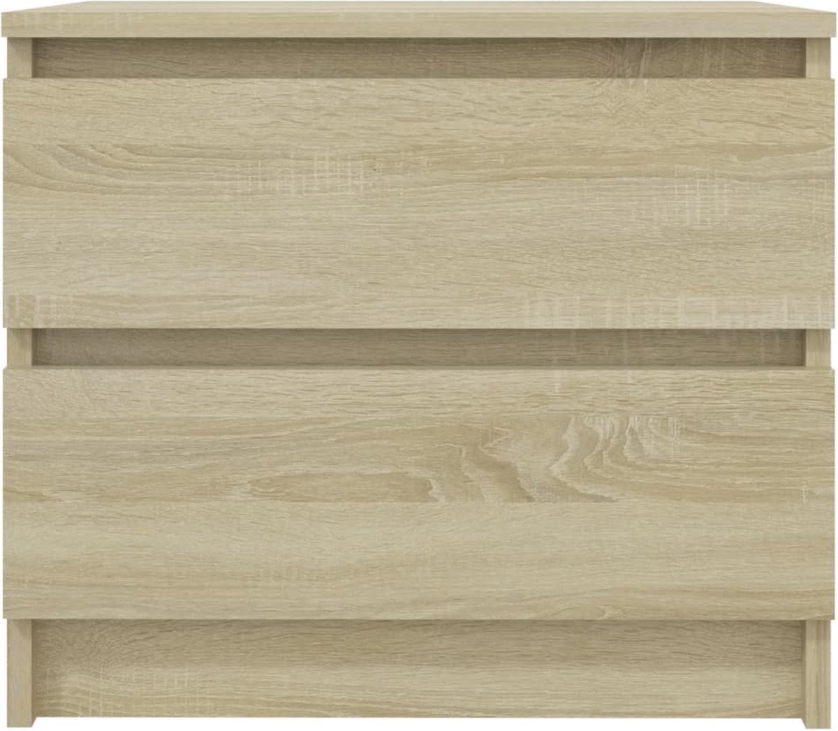 Vidaxl Nachtkastjes 2 St 50x39x43,5 Cm Spaanplaat Sonoma Eikenkleurig - Bruin
