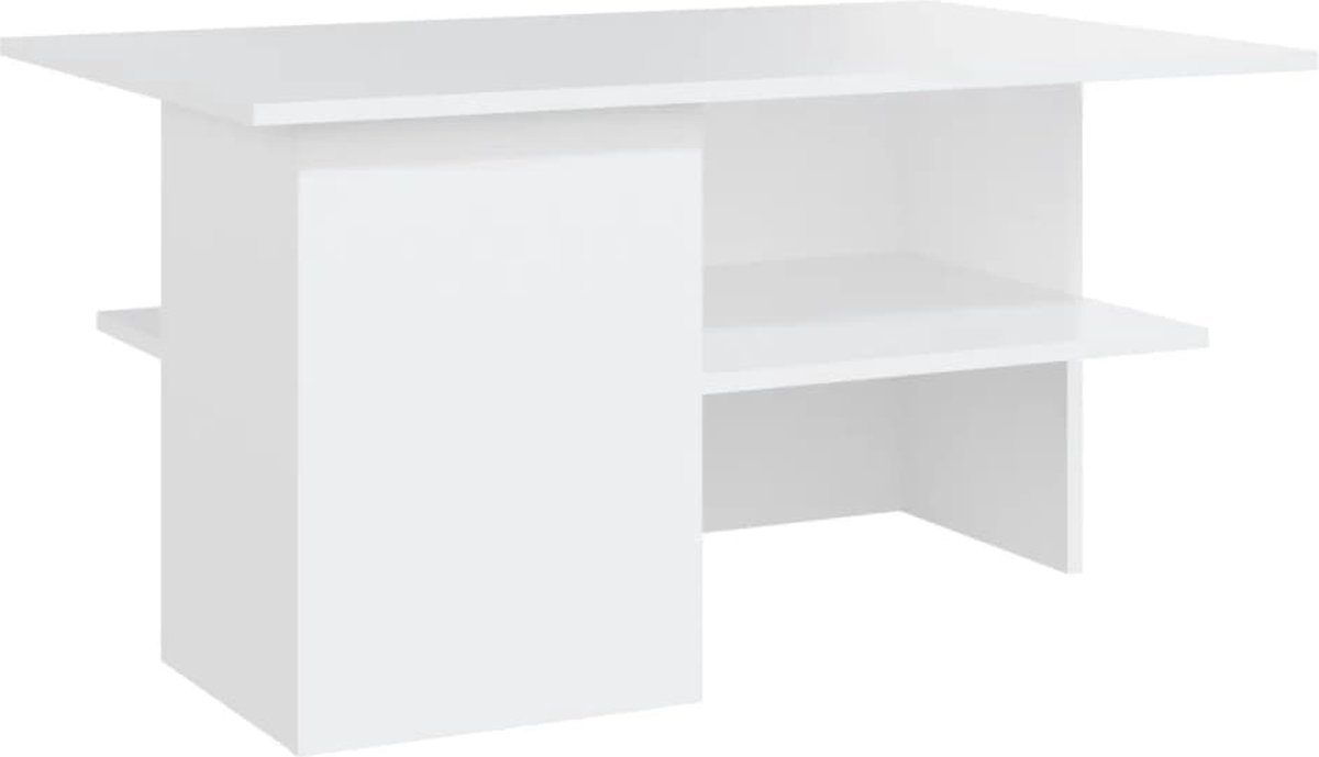 Vidaxl Salontafel 90x60x46,5 Cm Spaanplaat Wit