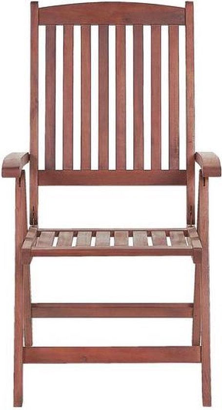 Beliani Toscana Balkonset Acaciahout 69 X 54 Cm - Bruin