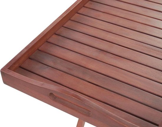 Beliani Toscana Balkonset Acaciahout 69 X 54 Cm - Bruin