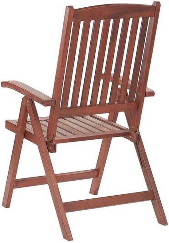 Beliani Toscana Balkonset Acaciahout 69 X 54 Cm - Bruin