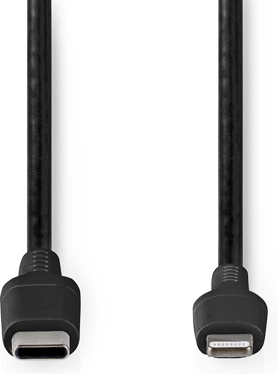 Nedis Lightning Kabel - Ccgw39650bk10 - Zwart