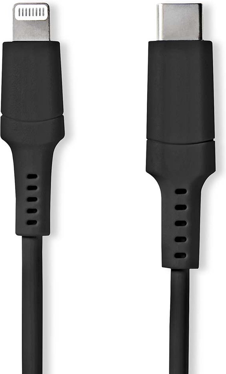 Nedis Lightning Kabel - Ccgw39650bk10 - Zwart