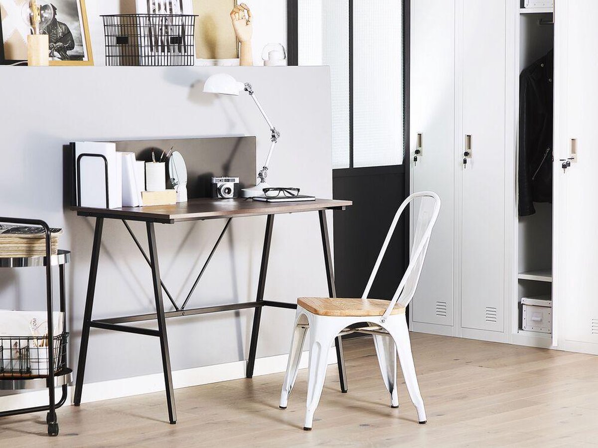 Beliani Hastings Bureau Spaanplaat 52 X 100 Cm - Bruin