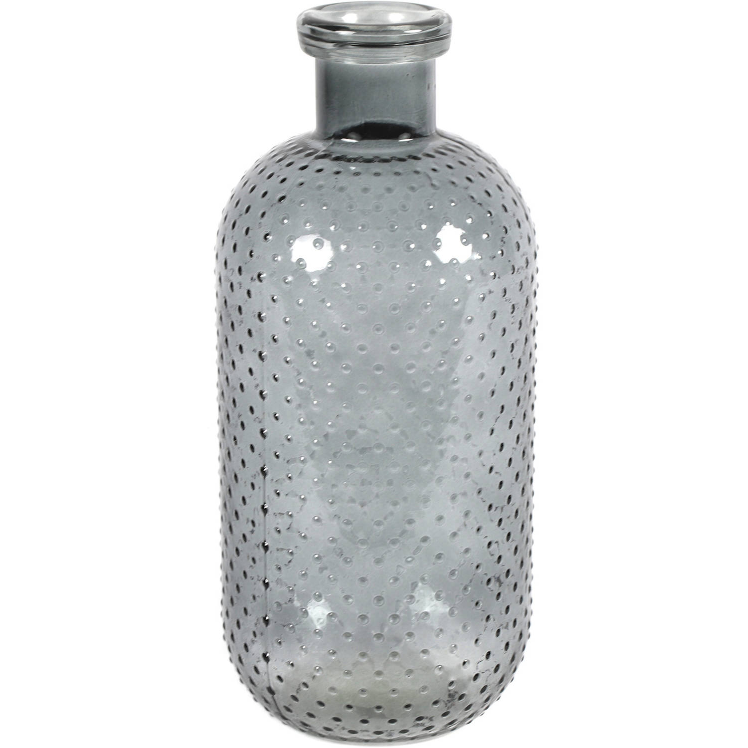 Countryfield Vaas Missy 15 X 35 Cm Glas Donker - Grijs