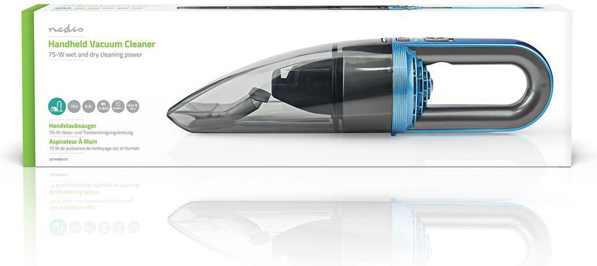 Nedis Handstofzuiger - Vchh6bu75 - Blauw