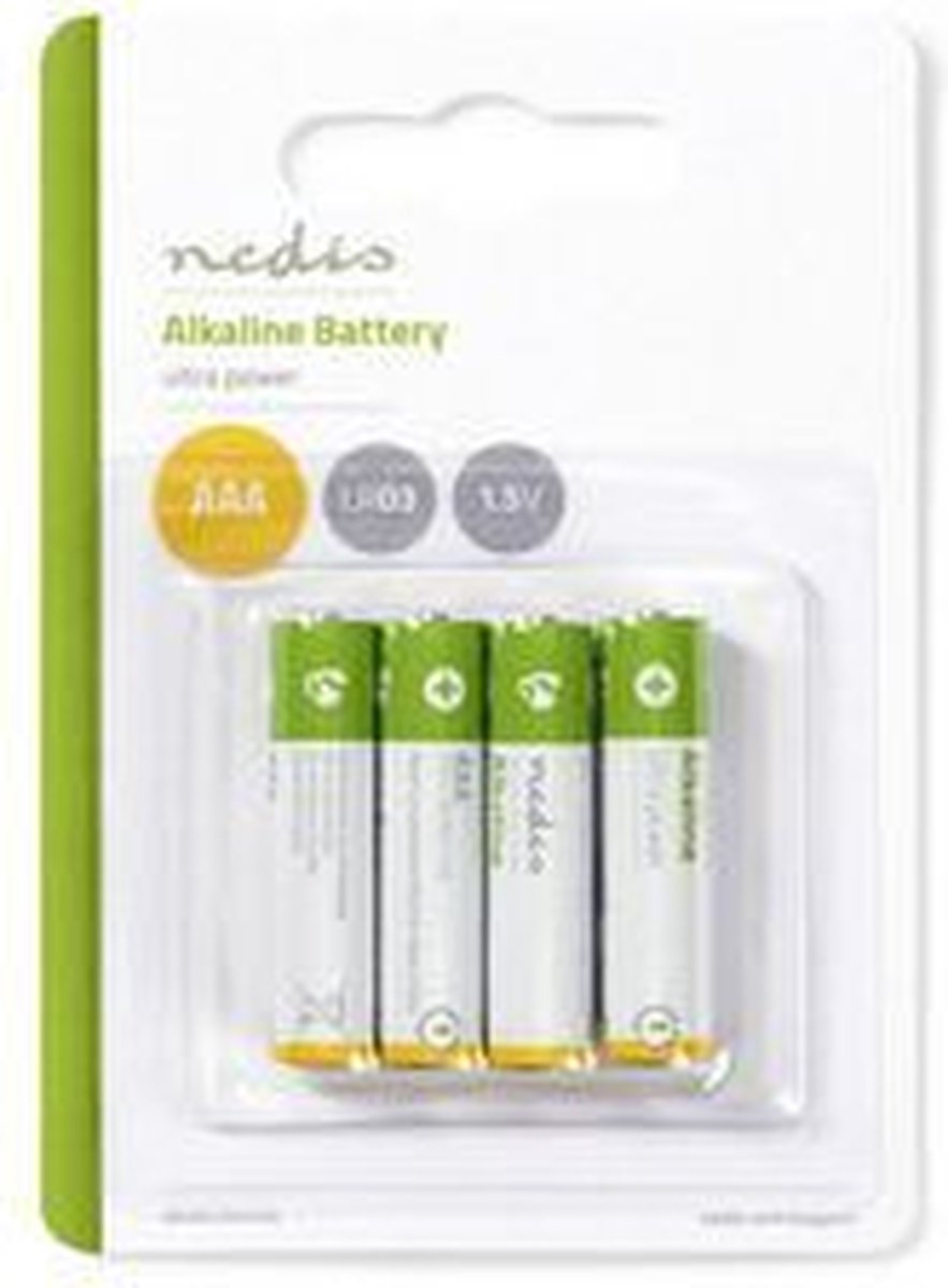 Nedis Alkaline-batterij Aaa - Baaklr034bl - Groen