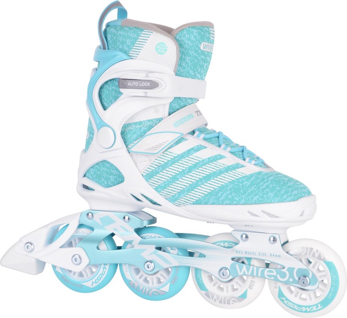 Tempish Inlineskates Wire 3.0 Dames Wit/mintgroen Maat 39