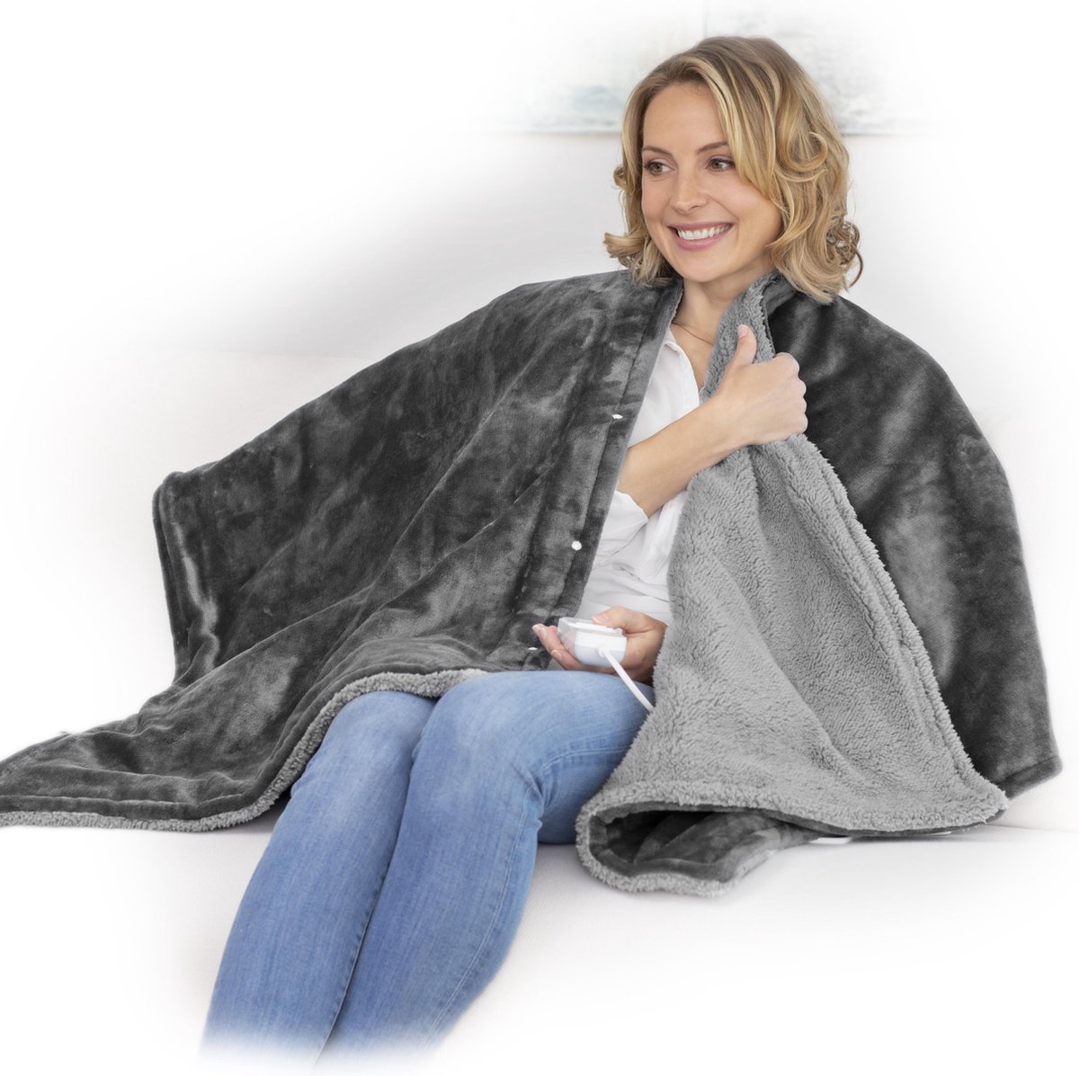 Medisana Hb677 Warmtedeken 3-in-1 - Grijs