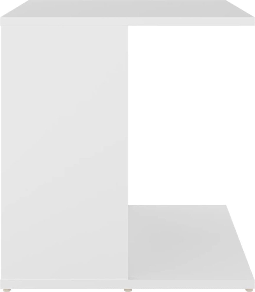 Vidaxl Bijzettafel 45x45x48 Cm Spaanplaat Wit