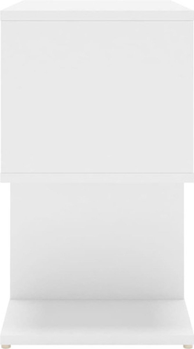Vidaxl Nachtkastjes 2 St 50x30x51,5 Cm Spaanplaat Wit