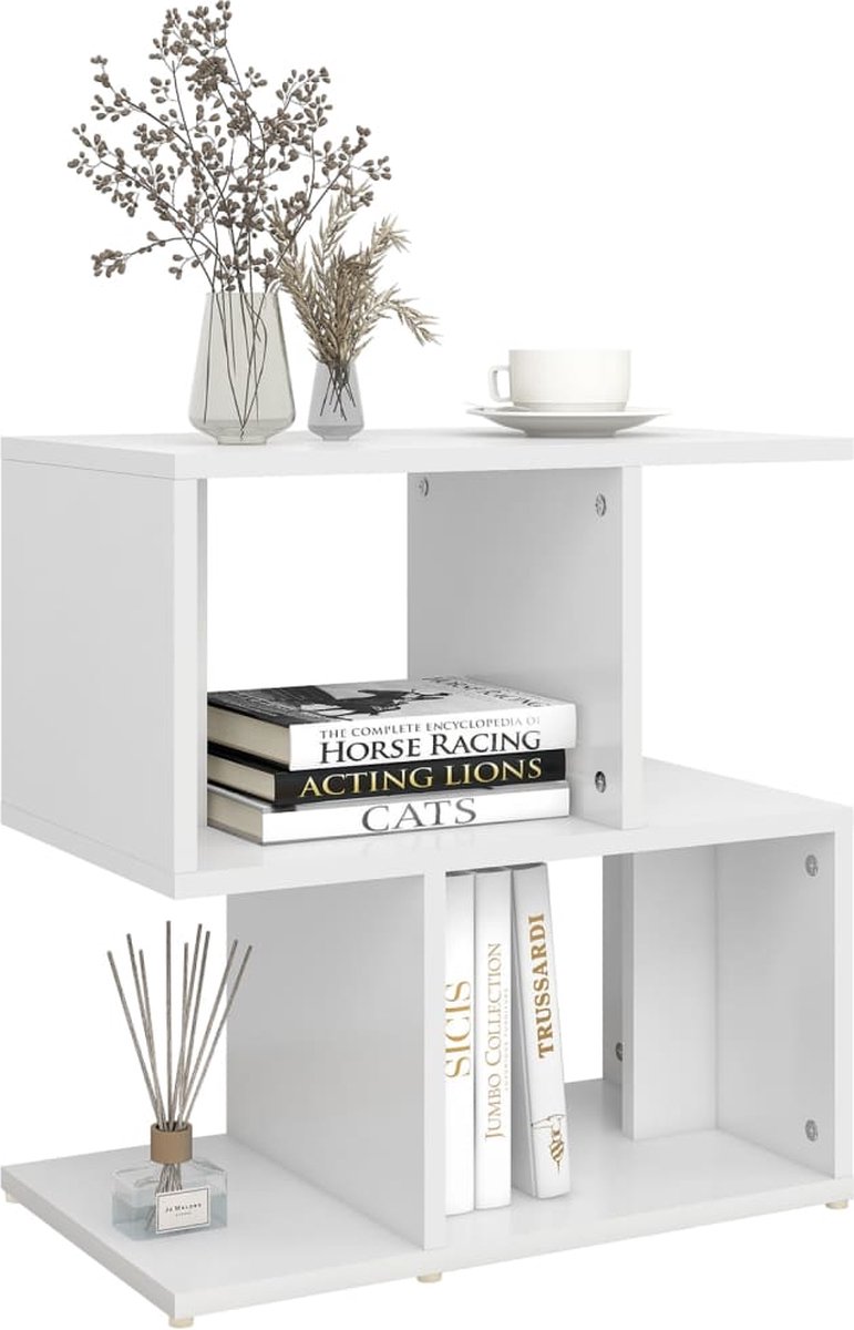 Vidaxl Nachtkastjes 2 St 50x30x51,5 Cm Spaanplaat Wit