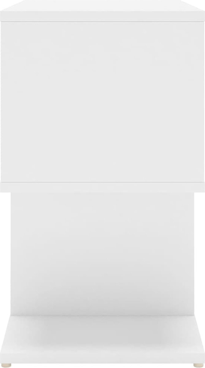 Vidaxl Nachtkastjes 2 St 50x30x51,5 Cm Spaanplaat Wit