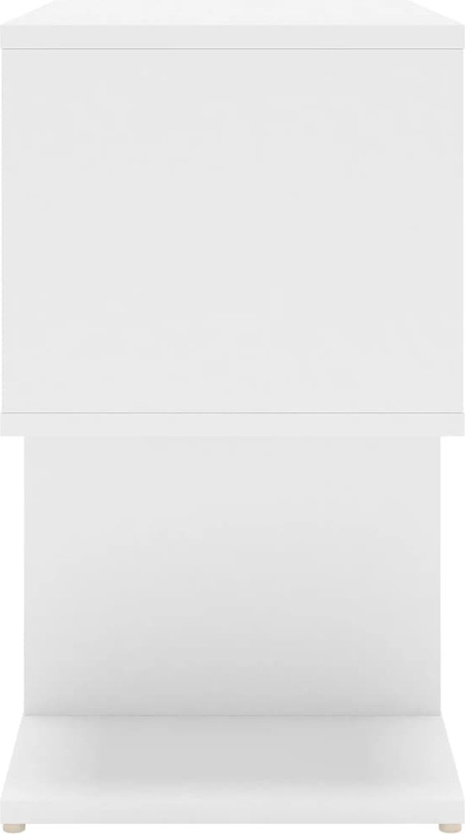 Vidaxl Nachtkastjes 2 St 50x30x51,5 Cm Spaanplaat Wit