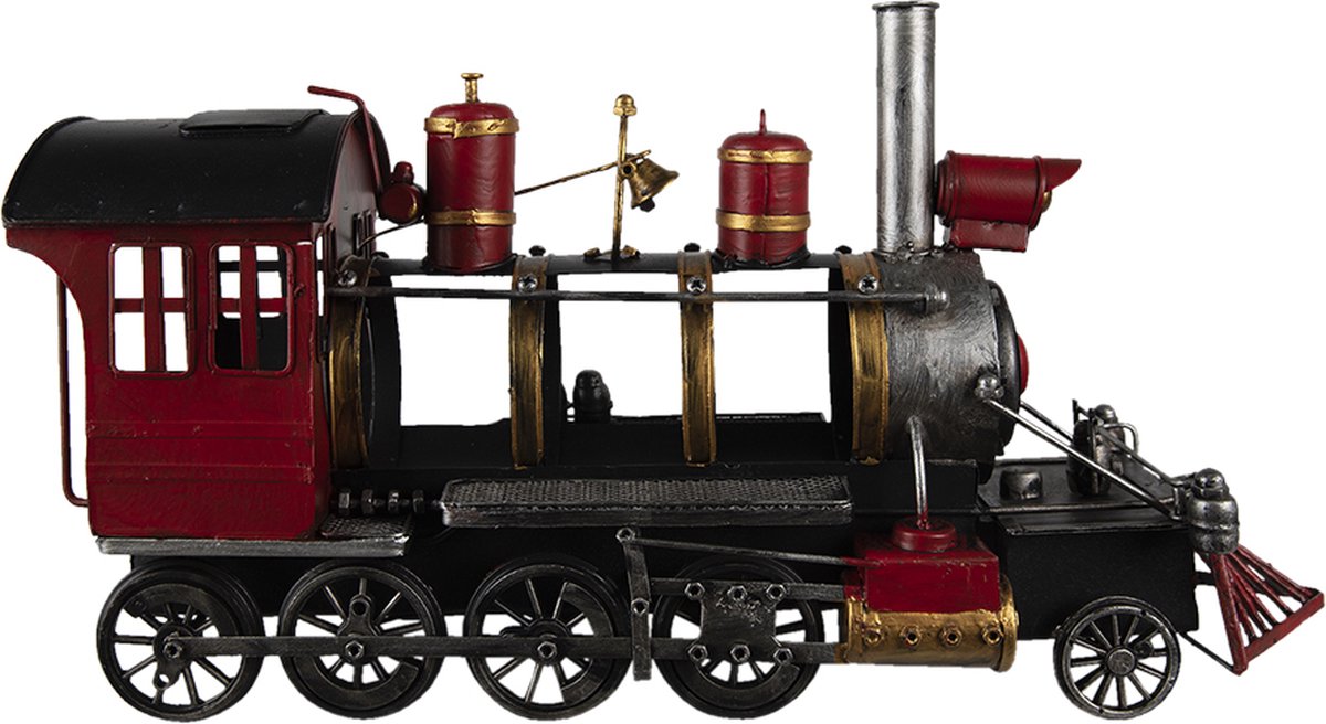 Clayre & Eef Rode Model Locomotief 42*13*23 Cm 6y4615 - Rood