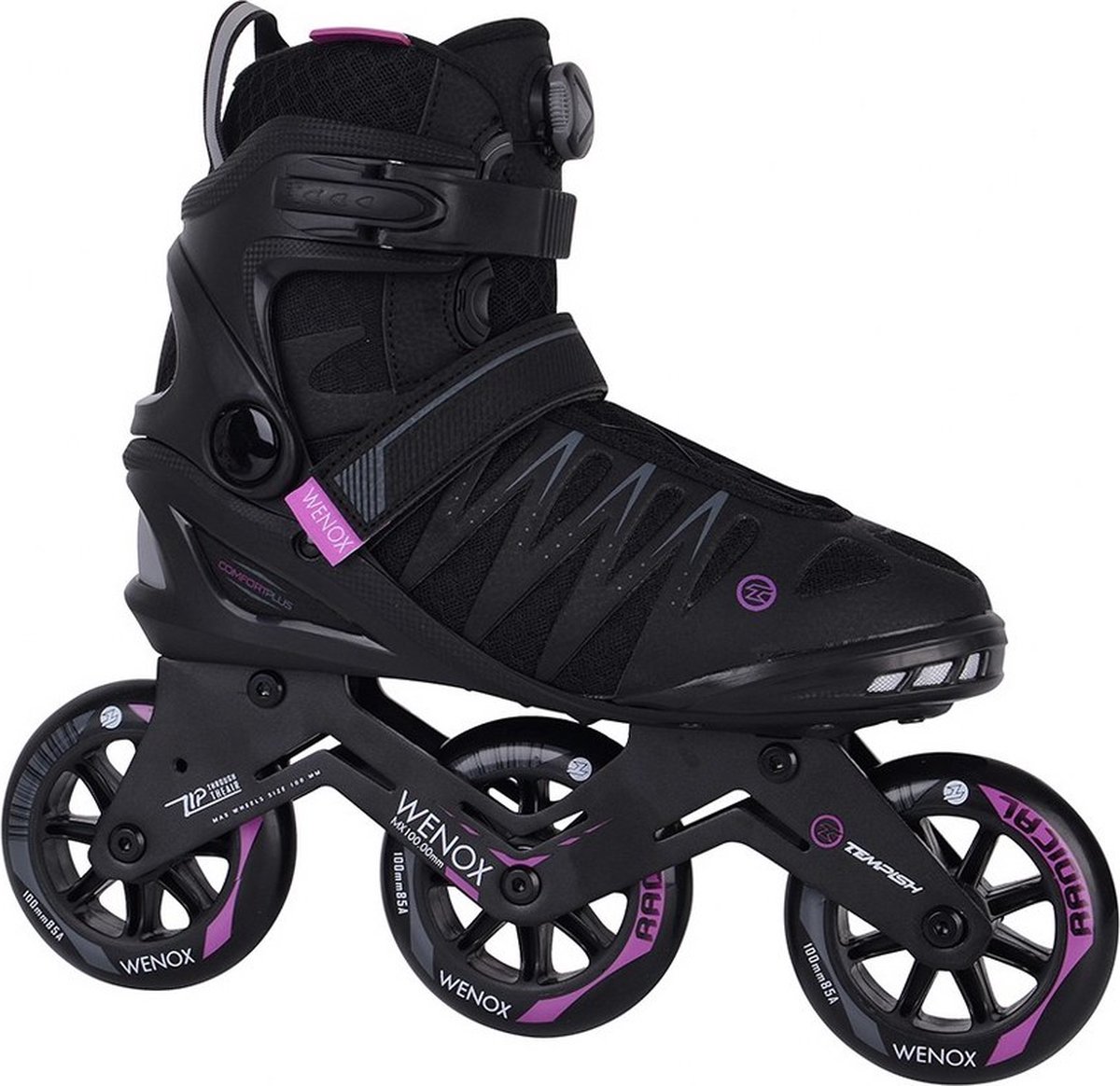 Tempish Inline Skates Wenox Top 100 Softboot 85a/roze Mt 40 - Zwart