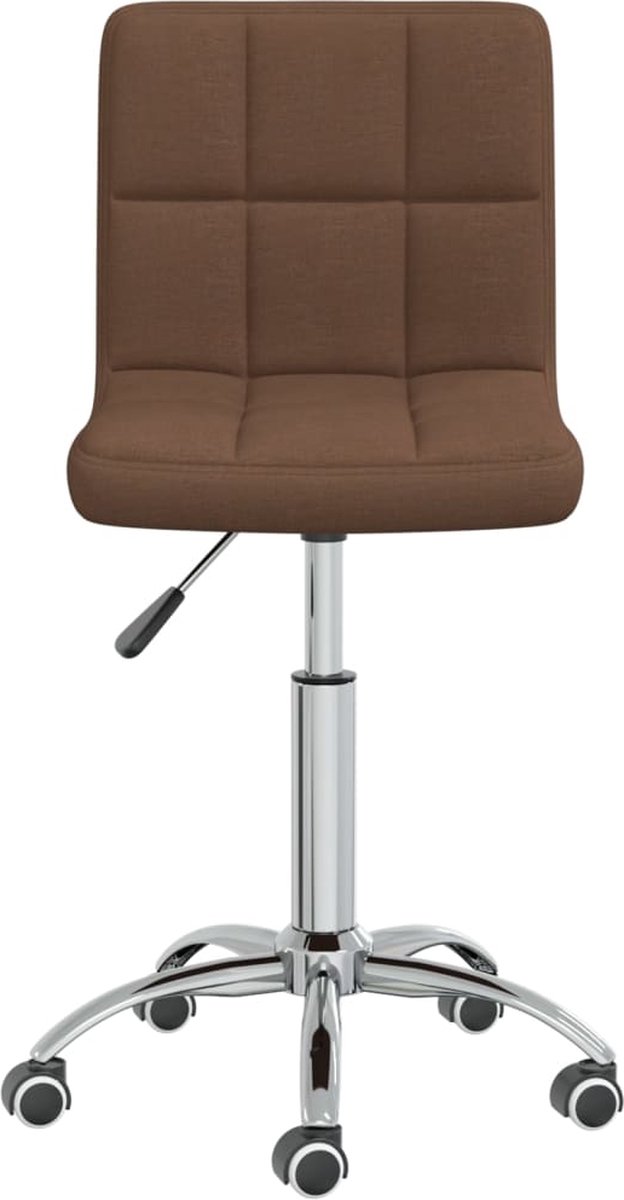 Vidaxl Eetkamerstoelen Draaibaar 2 St Stof - Bruin