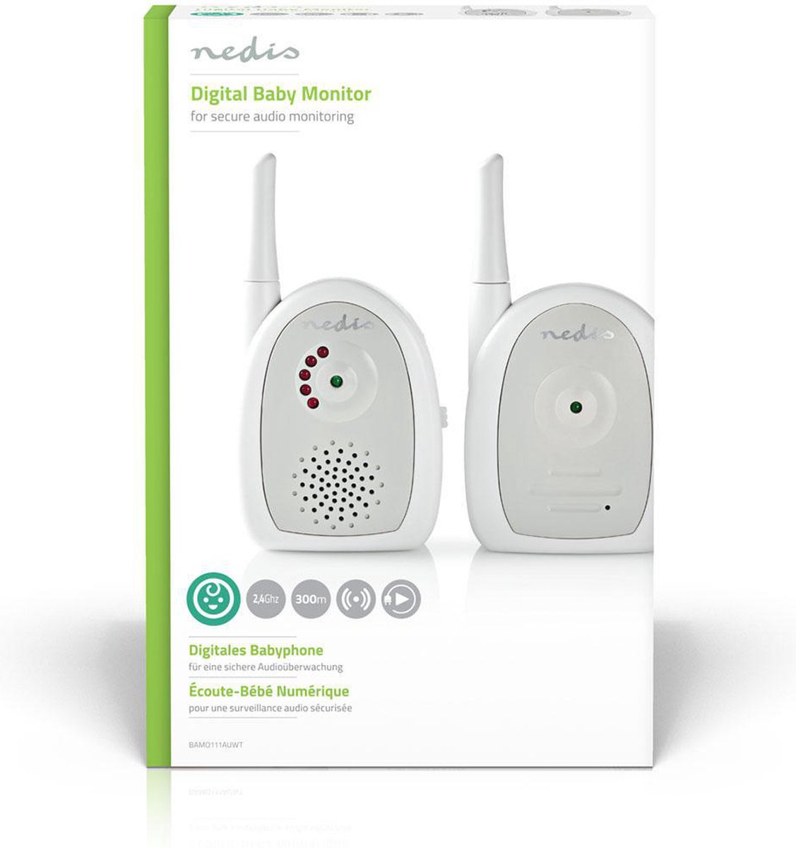 Nedis Audio-babyfoon - Bamo111auwt