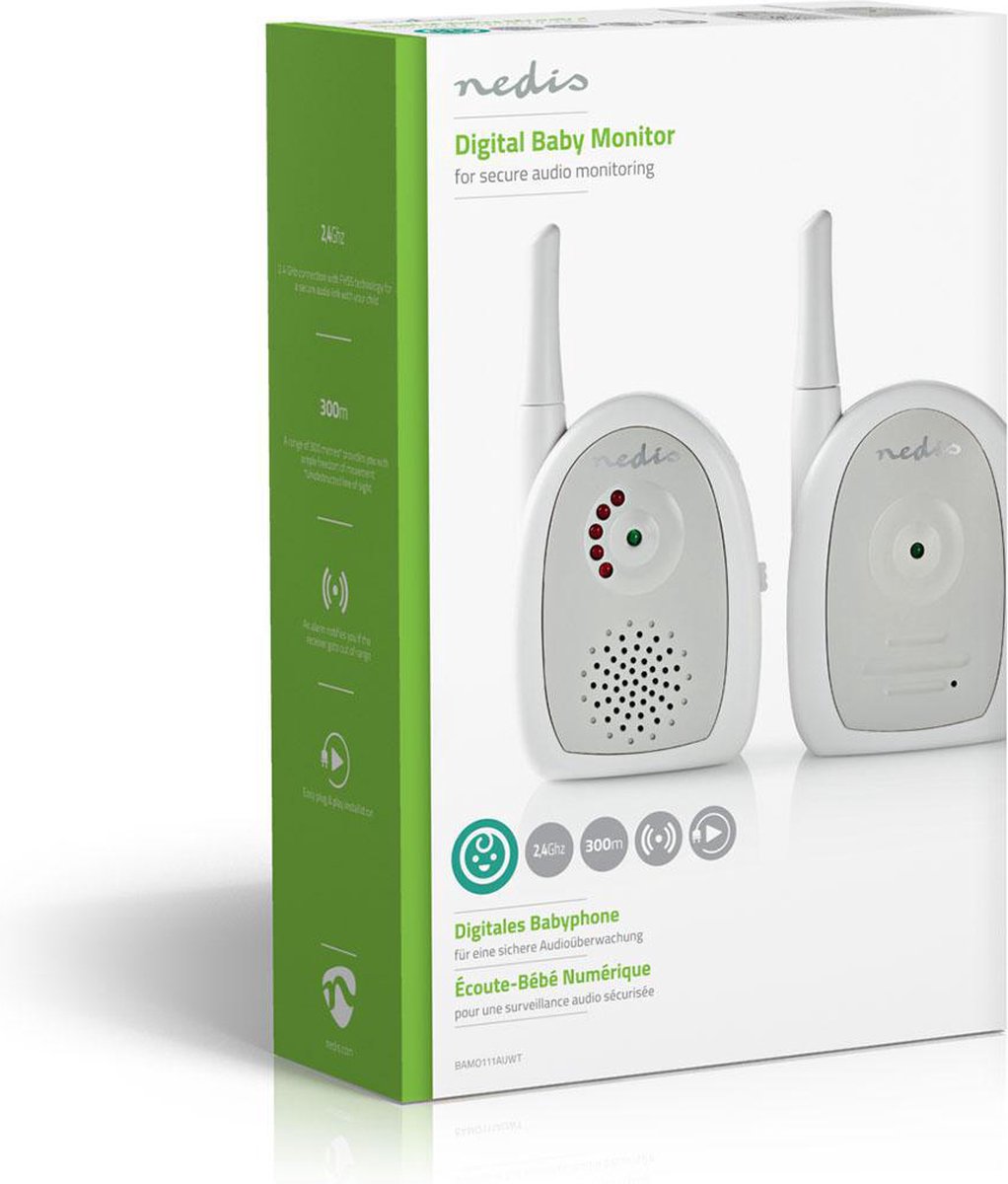 Nedis Audio-babyfoon - Bamo111auwt