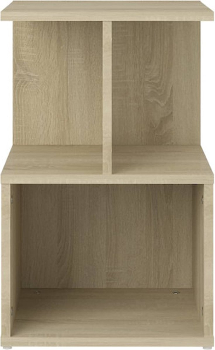 Vidaxl Nachtkastjes 2 St 35x35x55 Cm Spaanplaat Sonoma Eikenkleurig - Bruin