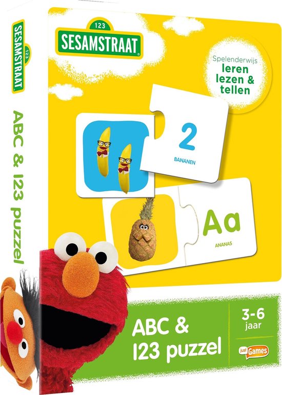 Just Games Educatief Spel Sesamstraat Abc & 123