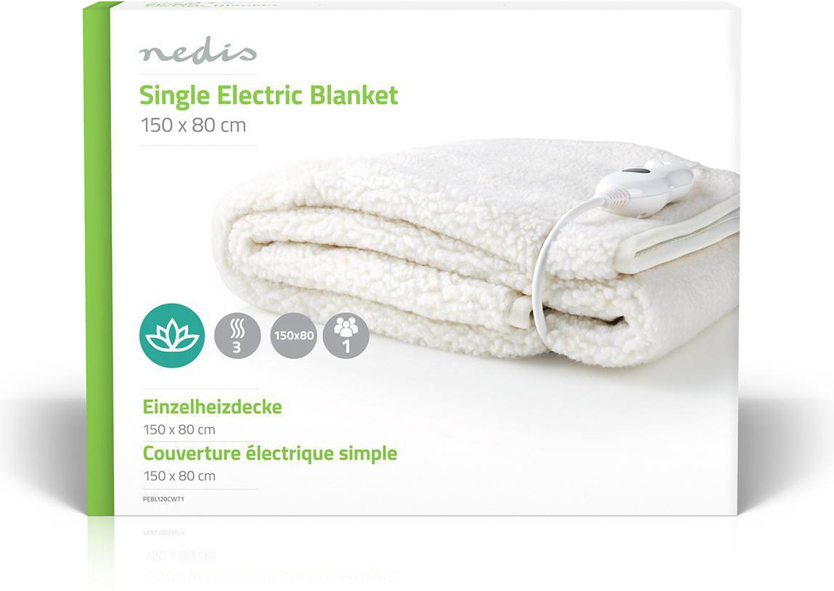 Nedis Elektrische Deken - Pebl120cwt1
