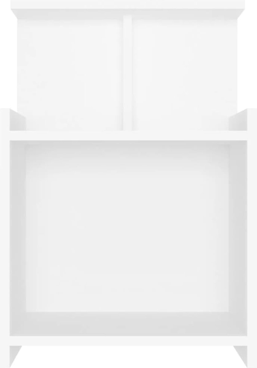 Vidaxl Nachtkastje 40x35x60 Cm Spaanplaat Wit