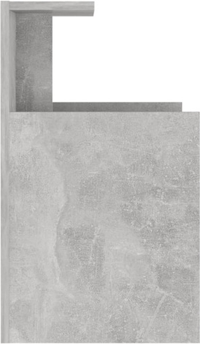 Vidaxl Nachtkastje 40x35x60 Cm Spaanplaat Beton - Grijs