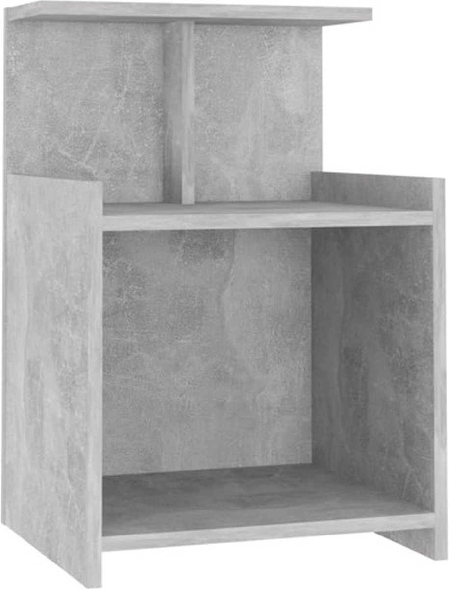 Vidaxl Nachtkastje 40x35x60 Cm Spaanplaat Beton - Gris