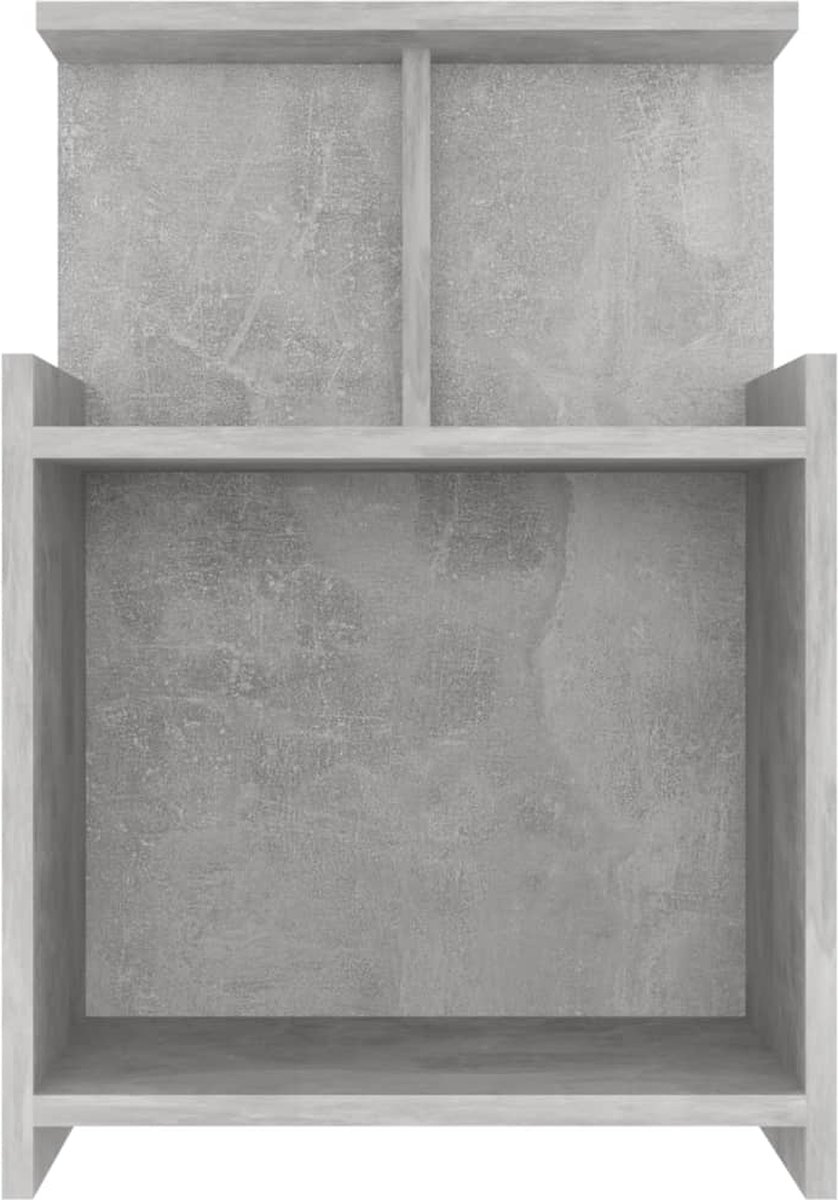 Vidaxl Nachtkastje 40x35x60 Cm Spaanplaat Beton - Grijs