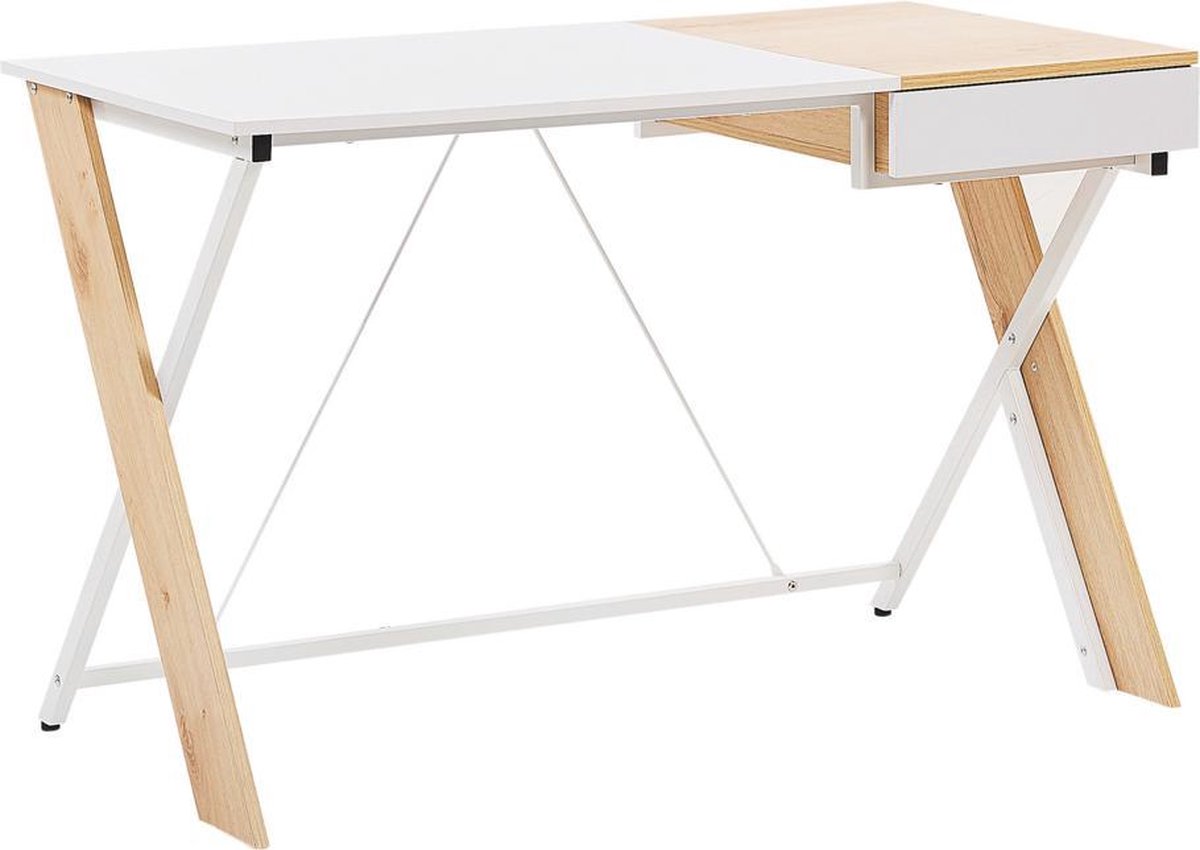 Beliani Hamden Bureau Spaanplaat 60 X 120 Cm - Bruin