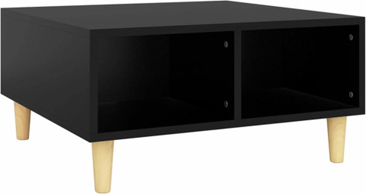 Vidaxl Salontafel 60x60x30 Cm Spaanplaat - Zwart