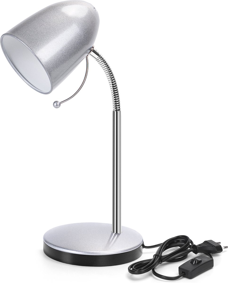 Aigostar Wave - Bureaulamp Flexibel, H280mm - Zilver