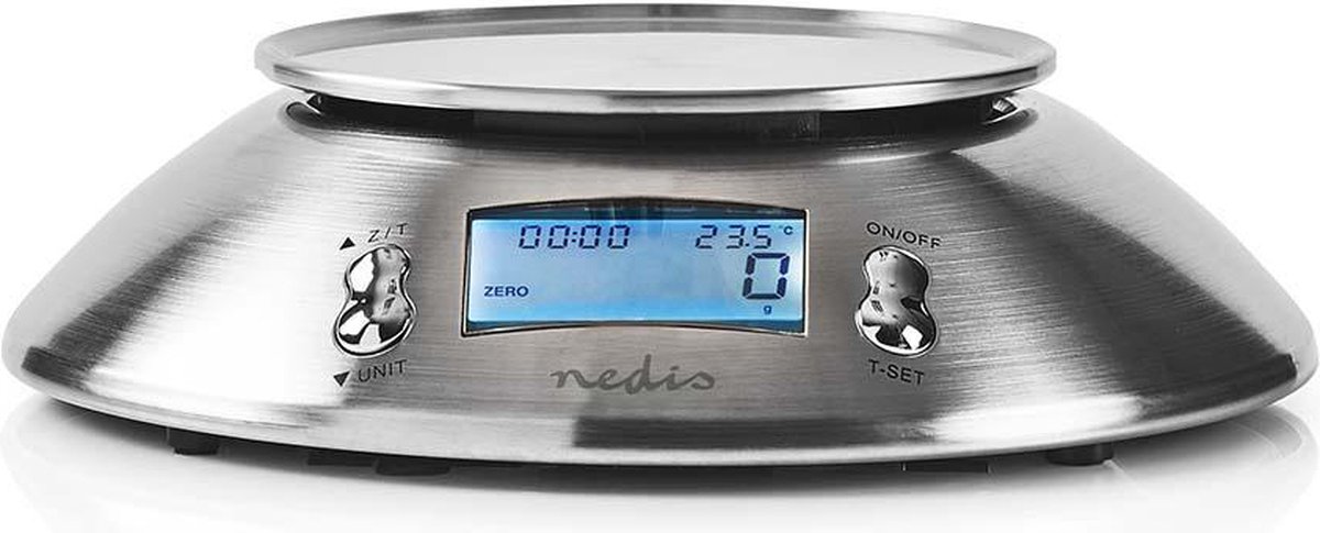Nedis Keukenweegschaal - Kasc111si - Zilver