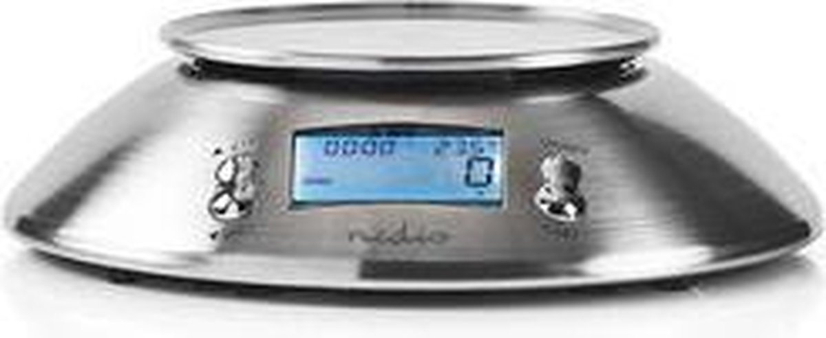 Nedis Keukenweegschaal - Kasc111si - Zilver