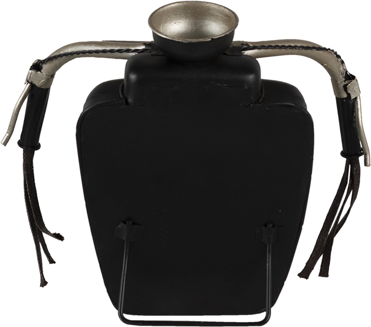 Clayre & Eef Tafelklok Motor 21*12*19 Cm Ijzer Tafelklokken Binnen Staand Klokje Tafelklokje Tafelklokken - Zwart