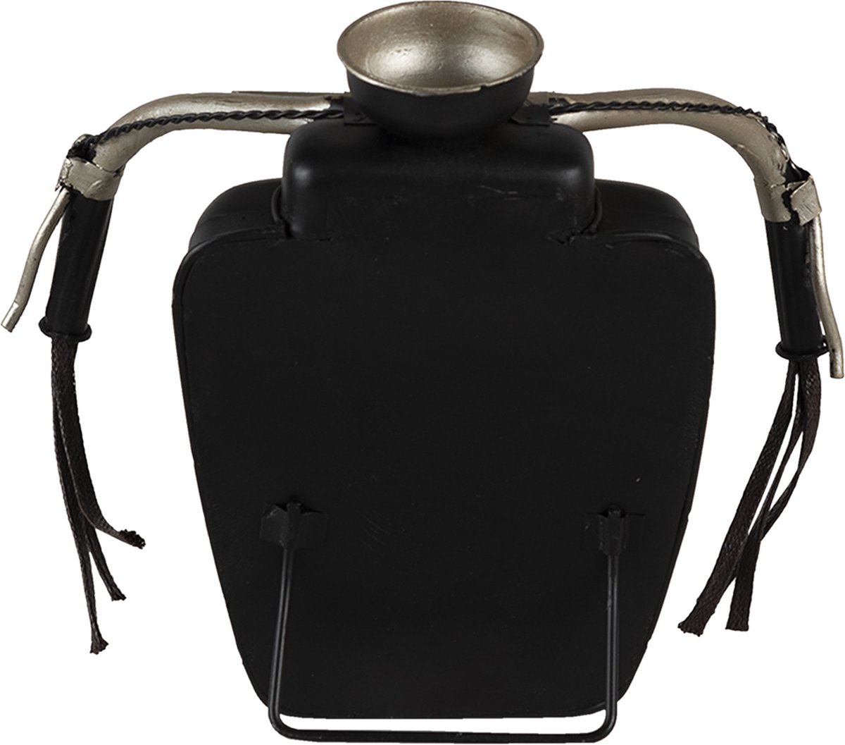 Clayre & Eef Tafelklok Motor 21*12*19 Cm Ijzer Tafelklokken Binnen Staand Klokje Tafelklokje Tafelklokken - Zwart