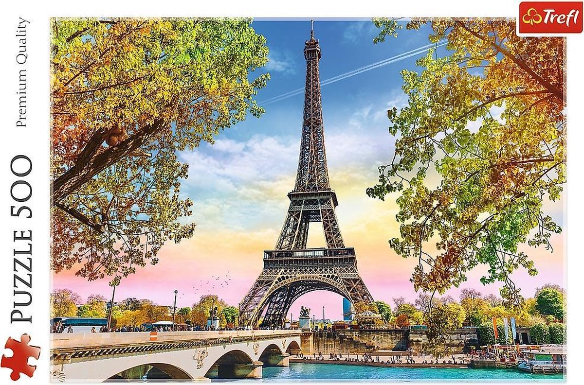 Puzzel Romantisch Parijs 500 Stukjes
