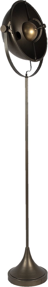 Clayre & Eef Vloerlamp 29*37*150 Cm Koperkleurig Ijzer Staande Lamp Staanlamp Koperkleurig Staande Lamp Staanlamp