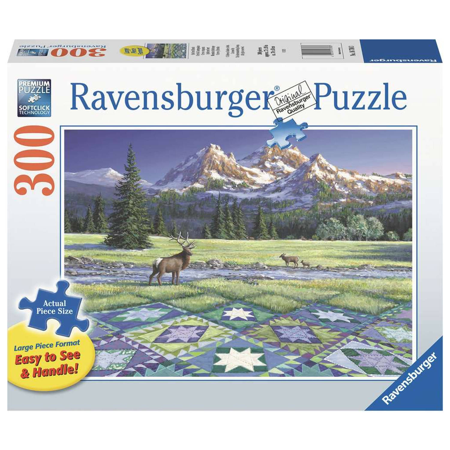 Ravensburger Puzzel Quilt Met Hert 300st